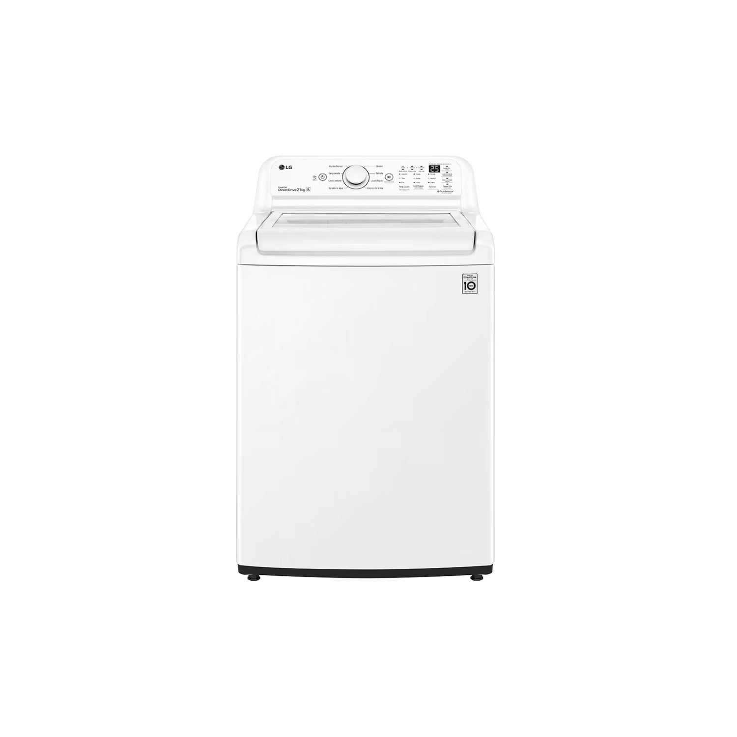 Lavadora LG 21kg inteligente de carga superior con múltiples ciclos de lavado y eficiencia energética